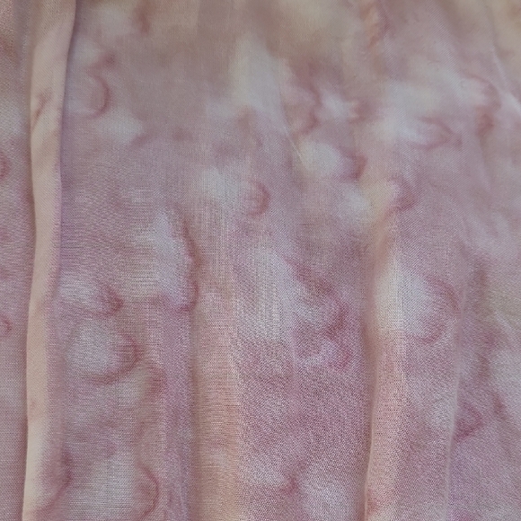 Revolve Indah Mauve Tie-Dye Handkerchief Hem Dress - Size L - Picture 3 of 9